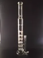 H;47CM D:6CM .Glass bong Handy Water Pipe 7 Layer Honeycomb Percolator Bubbler Recycler Oil Rigs Ash Catcher 18mm Joint Glass Bowl Portable