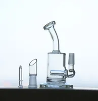 Nuevo color mini vidrio pipas de agua bongs de vidrio plataformas de aceite de vidrio fácil de limpiar buena permeabilidad al aire libre envío al por mayor