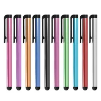 Wholesale 1000PCS/LOT Universal Capacitive Stylus Pen for Iphone5 5S 6 6s 7 7plus Touch Pen for Cell Phone For Tablet Different Colors
