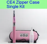 CE4 eGo Starter Kit Electronic Cigarette Zipper Case Single Kit E-Cigarette 650mah 900mah 1100mah DHL free shipping