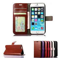 Бумажник PU Кожаный чехол Чехол с слот для карты фото рамка для iPhone 6 7 6 PLUS 7Plus Galaxy S6 S7 S8 S8 EDGE плюс крышки случая