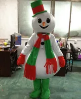 2017 vendita diretta della fabbrica di Natale costume della mascotte del pupazzo di neve popolare Natale costumi di pupazzo di neve per le forniture di festa di Halloween