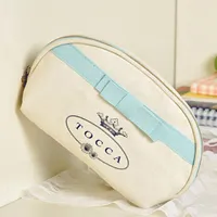 2018 marchio di moda caso cosmetico di lusso trucco sacchetto dell'organizzatore di bellezza toilette lavaggio borsa frizione borsa tote boutique regalo VIP all'ingrosso