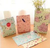 sac de papier dessert peu Livraison gratuite cadeaux décoration florale sac d'emballage de bonbons biscuit autocollants fournitures cotillons décoration