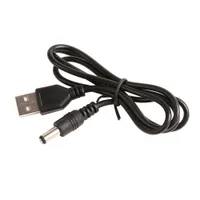 CALIENTE de la energía 80cm de carga USB Cable 5.5mm * 2.1mm USB a DC 5,5 * 2,1 mm cable de alimentación Jack 1000pcs / lot