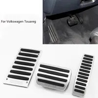 For VW Touareg AT 2007-2017 Pedal Cover Fuel Gas Brake Foot Rest Housing No Drilling Car-styling