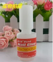 High Quality New excellent strong nail glue bond 10g BYB 808 with brush False French acrylic Tips glue Free EMS