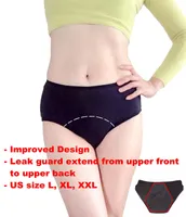 XL / XXL / XXXL Plus Size Women's Period Läckage Proof Underkläder Menstruation Panties Incontinens Panty Sleepwear Briefs Modal Apparel Kläder