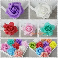 Venta al por mayor 200 unids 7 cm colorida flor artificial hecha a mano simulación rosas vívida hortensia para la boda decoración besos bola envío gratis