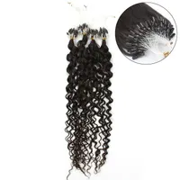 ELIBESS Hair-Micro Ring Estensibili per capelli 0.8G / Strand 200 Strands / lotto # 1 # 1b # 4 # 6 Colore Acqua Wave Loop Micro Ring Extensions