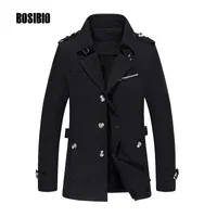Wholesale- 2017 Men Trench Coat Spring Autumn Casual Slim it Thin Jacket Coat High Quality Male Medium Long Windbreaker Plus Size 5XL 1307