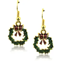 Wholease Christmas Gifts Charms Earrings Fashion 2 Color Dangle Bouquet Leaf Statement Earrings For Women Jewelry