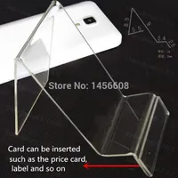Акриловый телефон дисплей стенд сотовый телефон монтирует держатель для 6 дюймов iphone samsung HTC по хорошей цене бесплатная доставка
