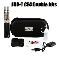 Ego t ce4 doppio starter kit 1.6 ml ce4 atomizzatore clearomizer 650 900 1100mAh ego-t caso cerniera batteria colorato