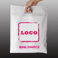2021 selling plain color PE bags customized company design shopping printed picture plastic packaging gift wholesale