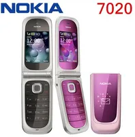 Разблокированный Оригинал 7020 Оригинал Nokia 7020 Разблокировка мобильных телефонов Bluetooth FM Java USB MP3-плеер отремонтированный мобильный телефон 1 год гарантии
