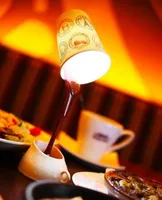 Dropshipping diy led night lamp table decoração romântica café luz usb ou bateria promoção presentes de natal