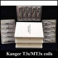 100% Oryginalny Kanger MT3S T3S Cewki Cewki Celep Clears MT3S T3S T3 S Zbiorniki atomizer Wymiana 1,8 / 2.2OHM Głowice