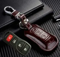 Lederen Smart Car Key FOB Covers voor Infiniti 350Z G35 I35 M45 Q45 QX56 Remote Sleutelhanger Lederen sleutelhangers Sleutelhouder Accessoires