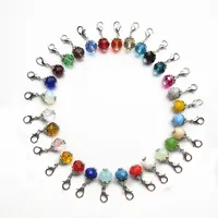 150 unids Mix 30 Color 10mm beads Crystal encantos Cuelgan Colgantes Encantos DIY Pulsera Collar de La Joyería Accesorio brazaletes Encantos