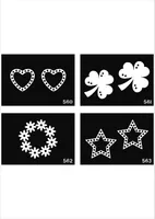 free shipping 500 sheets mixed designs tattoo Template Stencils for Body art Painting Glitter Tattoo kits