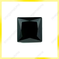 Czarny Kwadratowy kształt 5x5mm Cyrkon Laboratorium Utworzono luźny kamień dla Jewellry