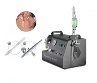 Máquina de agua de oxígeno facial portátil Peeling Máquina facial de oxígeno con chorro de oxígeno e inyección para el rejuvenecimiento de la piel. Uso del salón de belleza