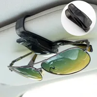 Accesorios del automóvil del motor del estilo del negro negro Piezas de clip del titular de la tarjeta del boleto de las gafas de sol de las gafas de sol