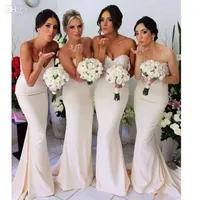 Элегантный 2020 слоновая кость атласные длинные платья невесты блестками милая свадьба гость вечерние платья длиной до пола платье подружки невесты под 100
