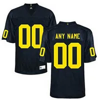 Michigan Wolverines NCAA College Football Jersey Men Personalized Any Name Number Jersey Custom Blue Color-Factory Outlet