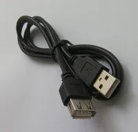 USB 2.0男性から女性の延長ケーブルの黒い色0.8m