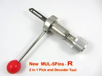 Nouveau MUL-T-LOCK 5Pins (R) 2 en 1 outil décodeur d'outil reqair et outil de sélection outil de serrurerie outil de sélection de verrouillage