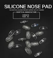 almohadilla para la nariz de silicona, 500pcs cojín anteojos nariz gafas tornillo parte en empuje en CY017 CY019 ~ shippig libre bajo precio