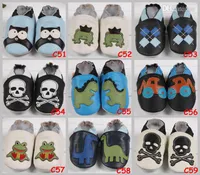 Cuero Baby Sole Sole Solking Shoes Zoo Newborn Infantil Owl Zapatos de cuero para niños pequeños First Walker Shoes