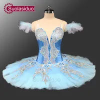 Vuxen klassisk ballett tutu blå pannkaka tallrik tutu kostym prestanda tävling professionell tutus ballerina tutu sd0071