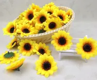 2.8&quot; Sunflower Buds Artificial Silk Flower Heads For Wedding Home Bridal Bouquet Decoration New Style G1179