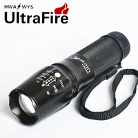 UltraFire 878 26650 Zoom Lanterna T6 L2 recarregável mini equitação ao ar livre à prova d'água de longo alcance
