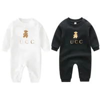 Baby Rompers Новорожденные Одежда с длинным рукавом Хлопок Дизайнер Ромпер Младенческая Одежда Мальчики Девочки Комбинезоны