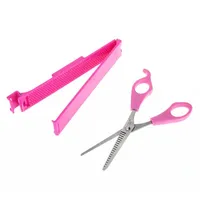 Ножницы для волос DIY Женщины Trimmer Trimmer Traminge Cut Tool Clipper GUID для Cute Bang Уровень Правила Комплект Аксессуары Челкости Обрезка Резка Зажим