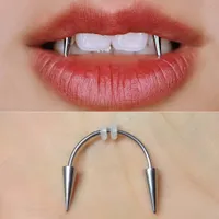 Moda Goth Labbra Anello in acciaio inox BCR Piercing Piercing in bocca Anello per puntura orecchini cerchio anello anello corpo piercing gioielli