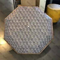 Trend elegante paraplu's hipster automatische vouwen ontwerper paraplu's topkwaliteit outdoor reizen luxe multifunctionele zon parasols