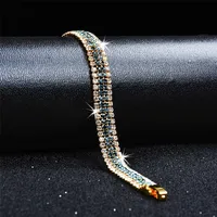 Diwenfu 18k cor ouro esmeralda pulseiras para mulheres genuínas 925 esterlina prata vermelho topázio preconinha pulseira feminina jóias menina 220222