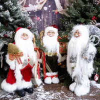 Abxmas新年2022の装飾のための飾り45cmサンタクロース人形子供ギフトクリスマスクリスマスツリー装飾品ナビダード