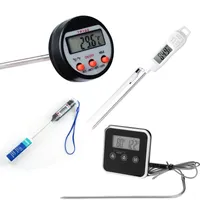 Digital Meat Temperature Instruments Thermometer Cooking Food Kitchen BBQ Probe Water Milk Oil Liquid Oven Temperaure Sensor Meter TP11 TP100 TP101 TP400