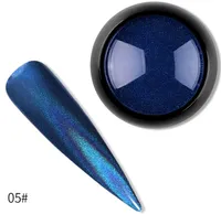 blau lila 3d holographische nagel laser puder regenbogen nail art glitter chamäleon chrom pulver pigment maniküre nagel gel polnisch glitter staub