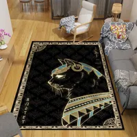 Tappeti il ​​mio dio egiziano a tema antico dea zona tappeto tappeto soggiorno home decor divano antiscivolo sedia cuscino lounge tappetino