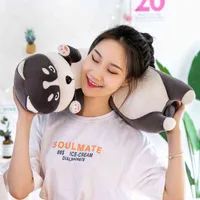 70-130cm Soft Sleeping Cushion Doll Animal Dog Long Pillow Stuffed Husky Plush Toys Children Kids Baby Girls Cartoon Gifts H1111