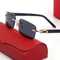 Carti -Brillen Buffalo Horn Sonnenbrille M￤nner Frauen Klassiker Square Freizeit Luxus rechteckige Brille Multicolor Mode Rahmen Sonnenbrille Gro￟handel mit Box Lunette