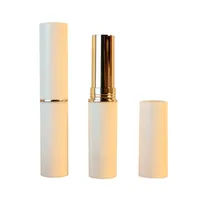 Empty 2.8g Cosmetic Chapstick Bottle Lip Balm Tubes homemade Lipstick Containers with Gold Silver Inner Tube