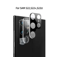 Protector de lentes de cámara back negro 3D para Samsung S22 Plus Ultra S21 Ultra Note 20 S20 FE con caja de venta al por menor
